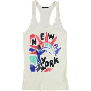 dirty violet Womens New York Tank Top, Multicoloured, NWT